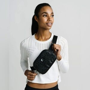 Zyia Midnight Leopard Crossbody Bag- NWT